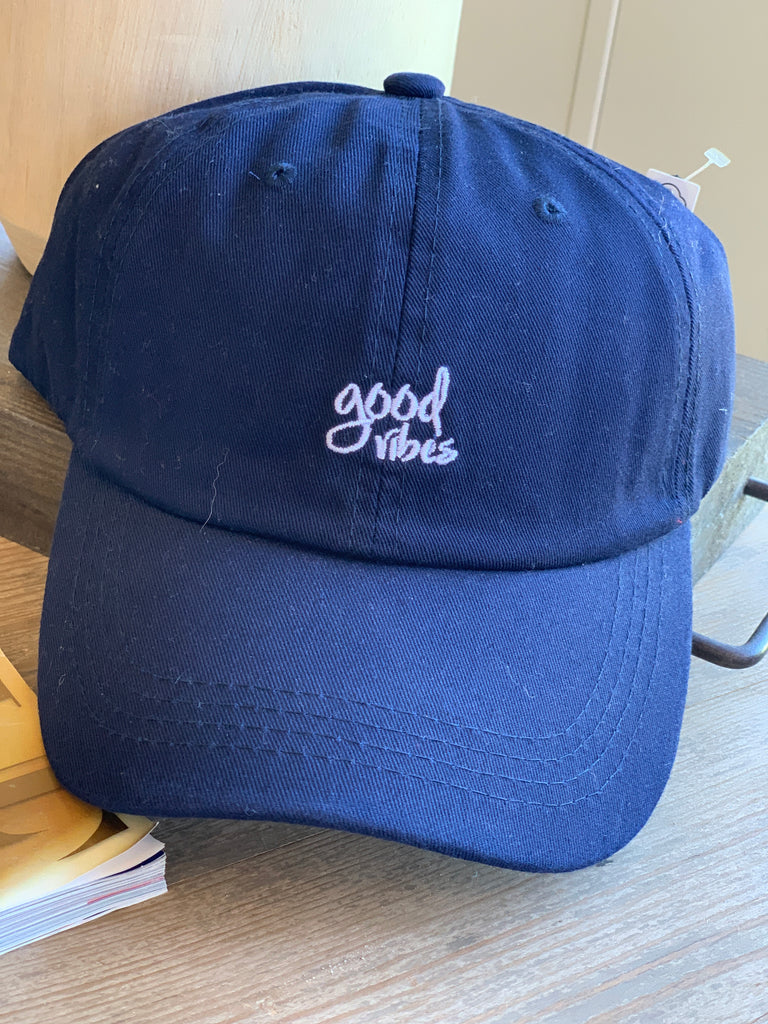 Navy Good Vibes Hat